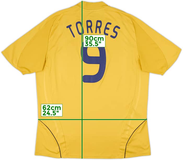 2008-10 Spain Away Shirt Torres #9 - 8/10 - (XXL)