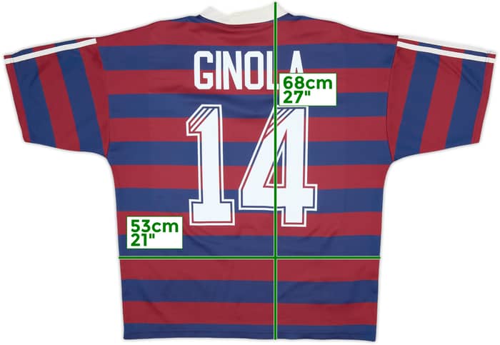 1995-96 Newcastle Away Shirt Ginola #14 - 8/10 - (L)