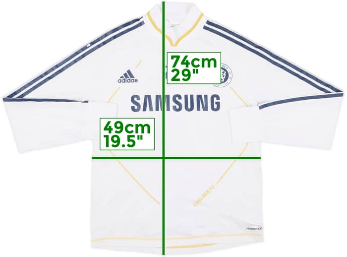 2010-11 Chelsea adidas Player Issue Drill Top #25 - 6/10 - (L)
