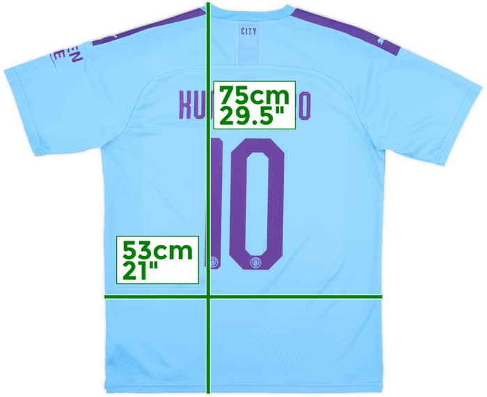 2019-20 Manchester City Home Shirt Kun Aguero #10 - 10/10 - (L)