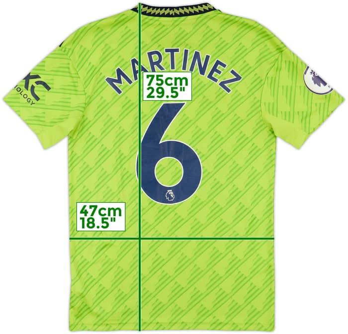 2022-23 Manchester United Third Shirt Martinez #6 - 6/10 - (S)