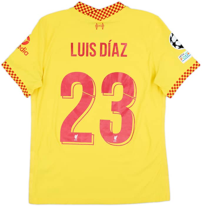 2021-22 Liverpool Authentic Third Shirt Luis Diaz #23 - 8/10 - (M)