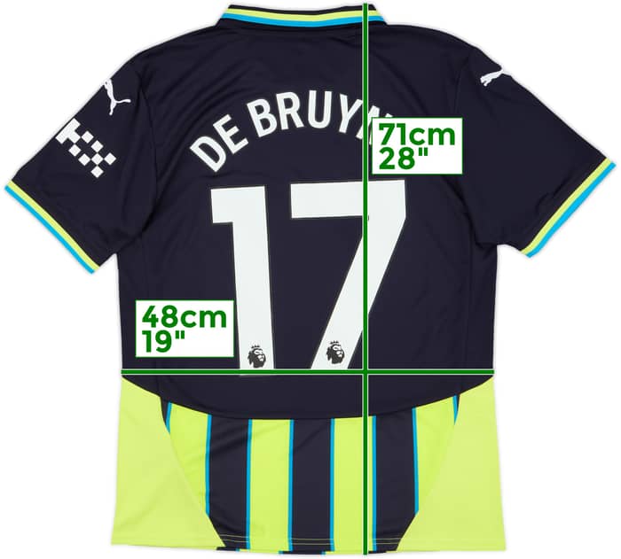 2024-25 Manchester City Away Shirt De Bruyne #17 (M)