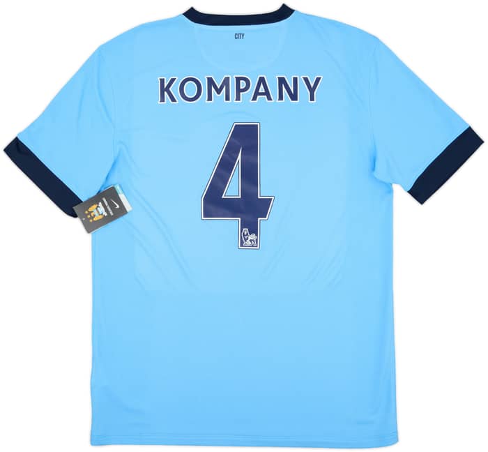 2014-15 Manchester City Home Shirt Kompany #4 (L)