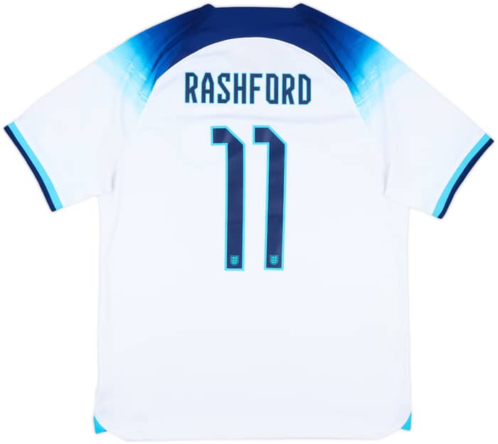 2022-23 England Home Shirt Rashford #11 - 8/10 - (L)