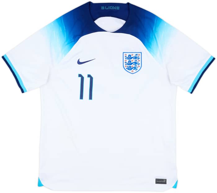 2022-23 England Home Shirt Rashford #11 - 8/10 - (L)