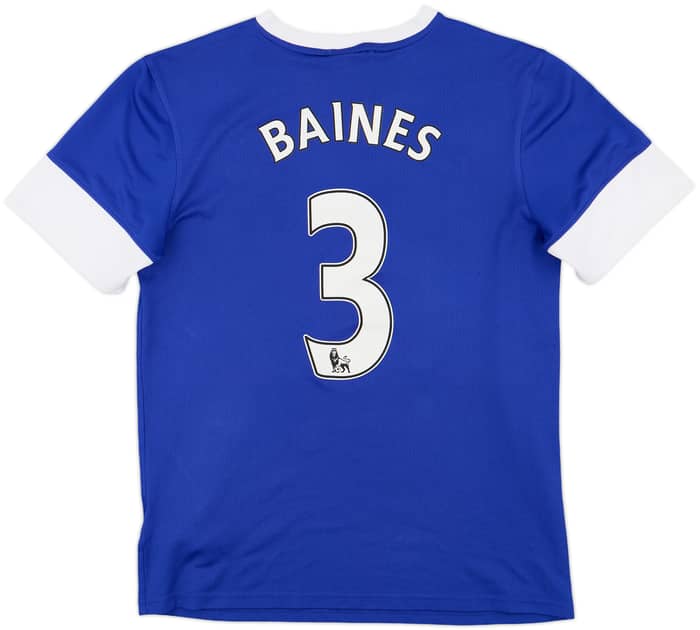 2012-13 Everton Home Shirt Baines #3 - 7/10 - (M)