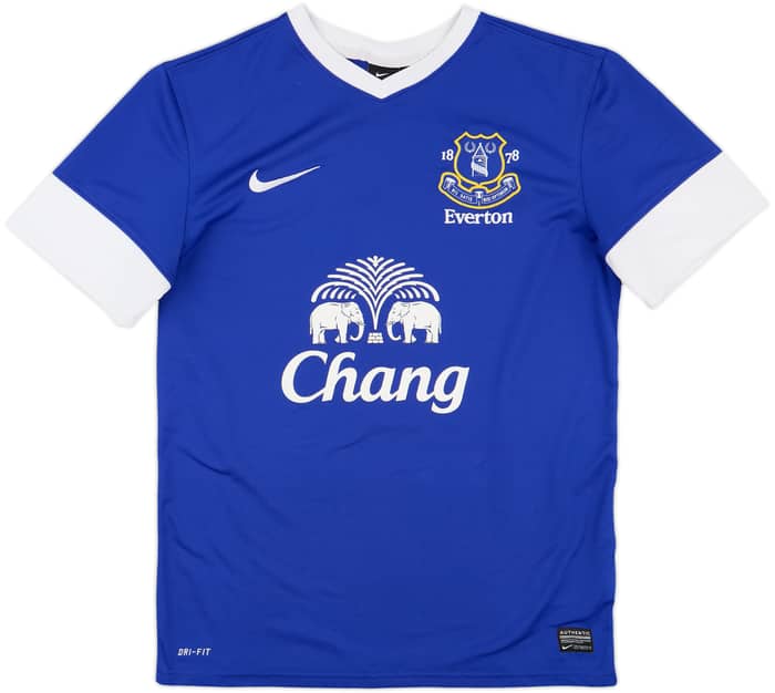 2012-13 Everton Home Shirt Baines #3 - 7/10 - (M)