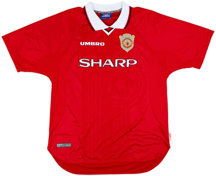 1997-00 Manchester United CL Shirt Beckham #7 - 9/10 - (XL)