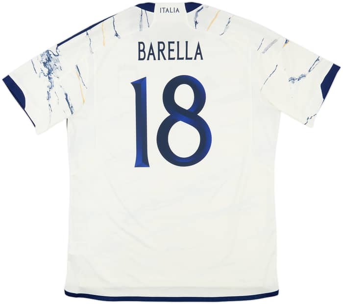 2023-24 Italy Away Shirt Barella #18 - 10/10 - (XL)