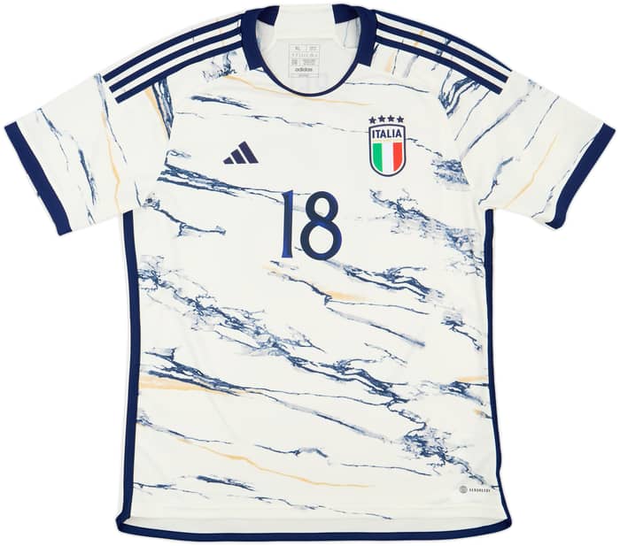2023-24 Italy Away Shirt Barella #18 - 10/10 - (XL)