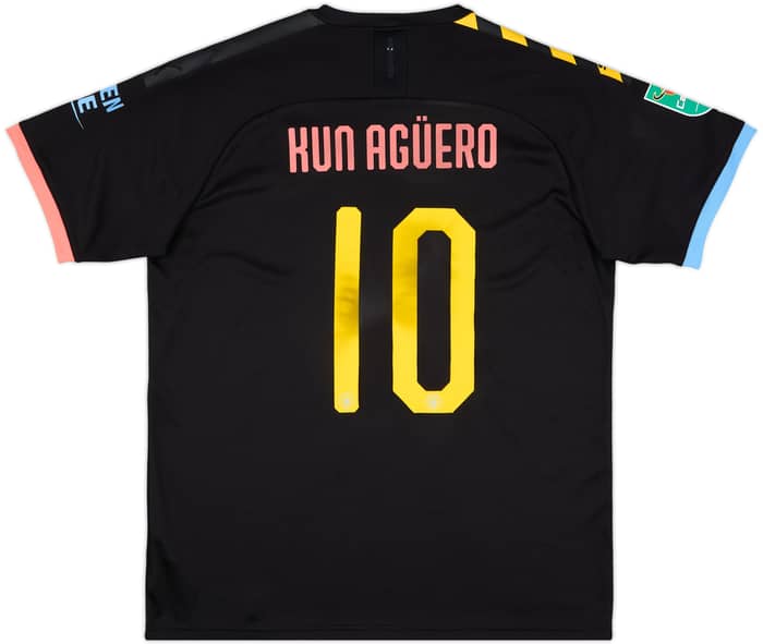 2019-20 Manchester City Away Shirt Kun Aguero #10 - 6/10 - (XL)