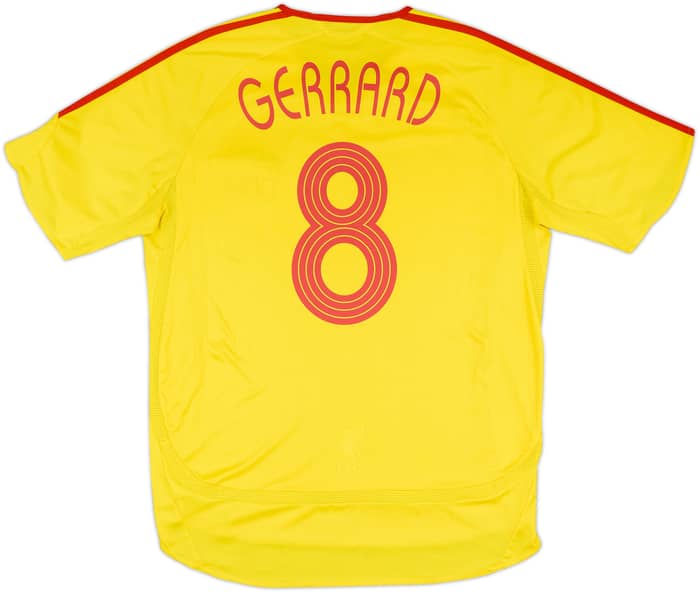 2006-07 Liverpool Away Shirt Gerrard #8 - 8/10 - (L)