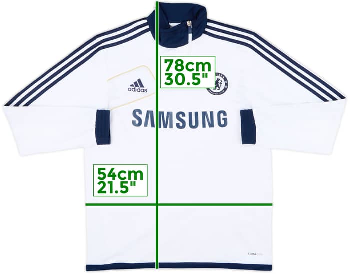 2012-13 Chelsea adidas 1/4 Zip Drill Top - 9/10 - (XL)