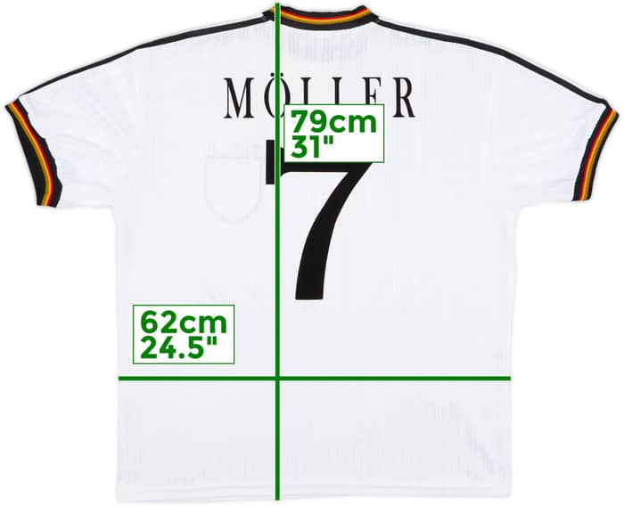 1996-98 Germany Home Shirt Moller #7 - 9/10 - (XL)