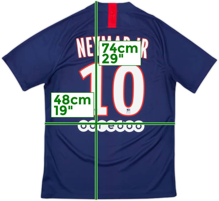 2019-20 Paris Saint-Germain Home Shirt Neymar Jr #10 - 10/10 - (M)