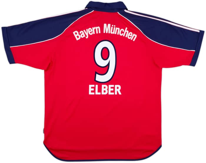 1999-01 Bayern Munich Home Shirt Elber #9 - 8/10 - (L)