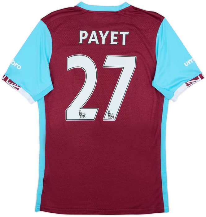 2016-17 West Ham Home Shirt Payet #27 - 9/10 - (S)