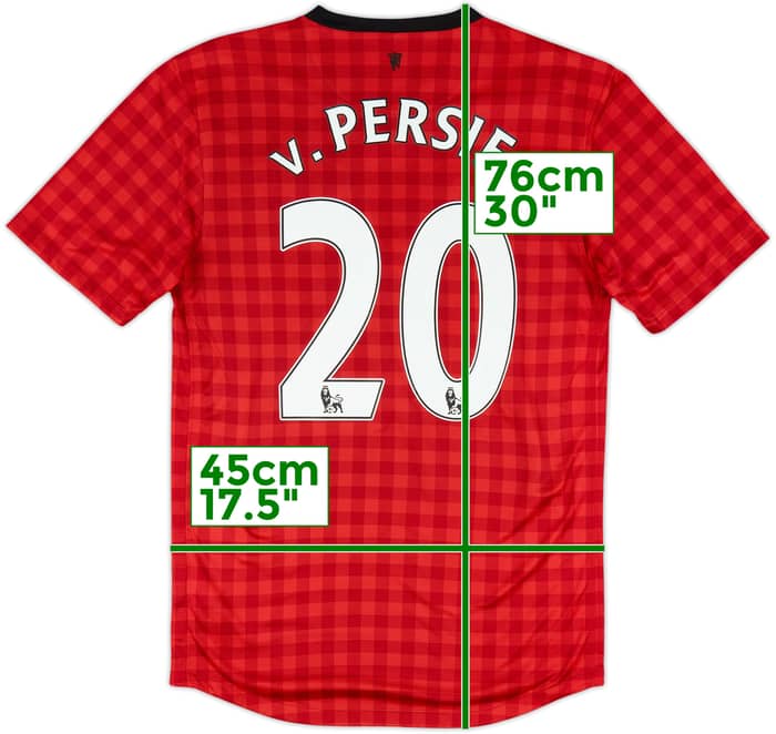 2012-13 Manchester United Home Shirt V.Persie #20 - 7/10 - (S)