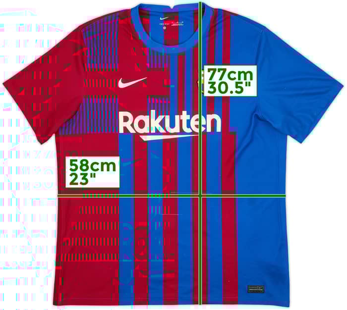 2021-22 Barcelona Home Shirt - 5/10 - (XL)