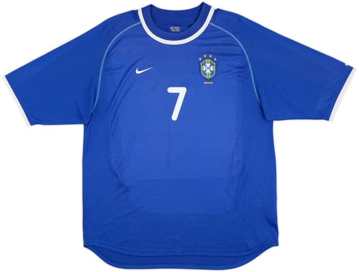 2000-02 Brazil Away Shirt Ronaldinho #7 - 5/10 - (L)
