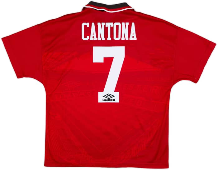 1994-96 Manchester United Home Shirt Cantona #7 - 8/10 - (L)