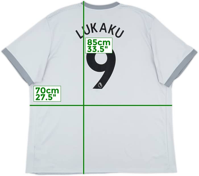 2017-18 Manchester United Third Shirt Lukaku #9 - 9/10 - (3XL)