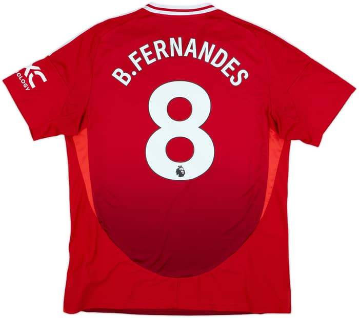 2024-25 Manchester United Home Shirt B.Fernandes #8 - 9/10 - (XL)