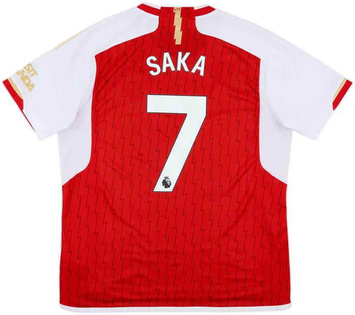 2023-24 Arsenal Home Shirt Saka #7 - 9/10 - (XL)