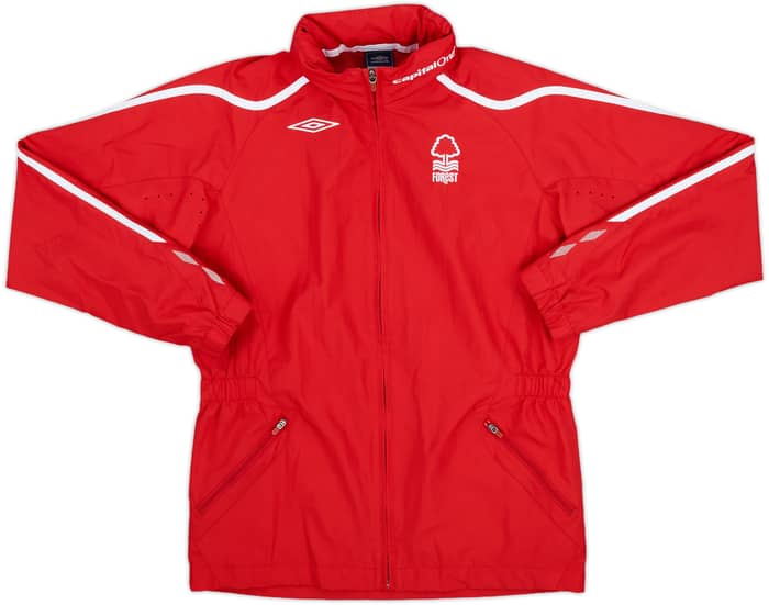 2007-09 Nottingham Forest Umbro Hooded Rain Jacket - 8/10 - (L.Boys)