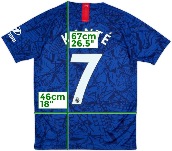 2019-20 Chelsea Home Shirt Kante #7 - 8/10 - (XL.Boys)