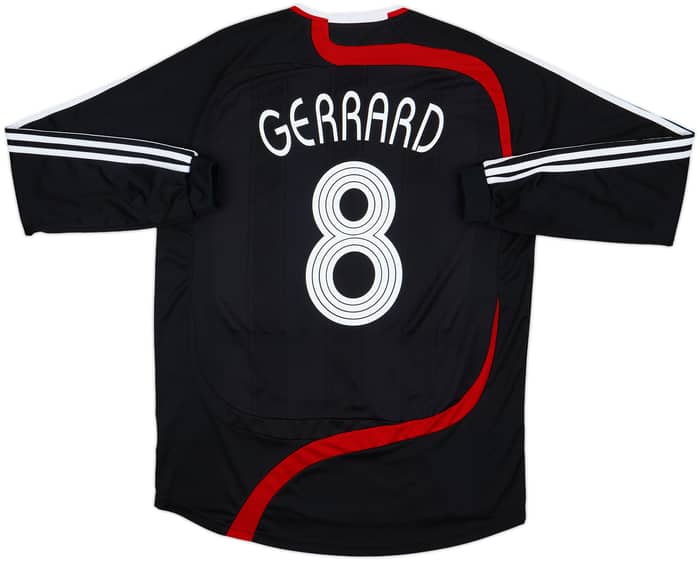 2007-08 Liverpool Player Issue Third L/S Shirt Gerrard #8 - 8/10 - (XL)