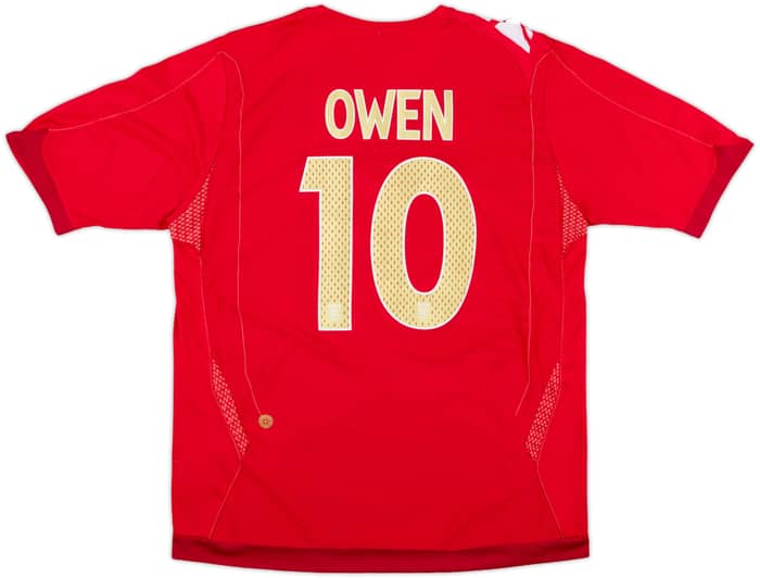 2006-08 England Away Shirt Owen #10 - 6/10 - (L)