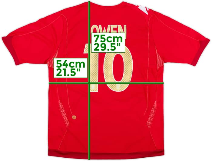 2006-08 England Away Shirt Owen #10 - 6/10 - (L)