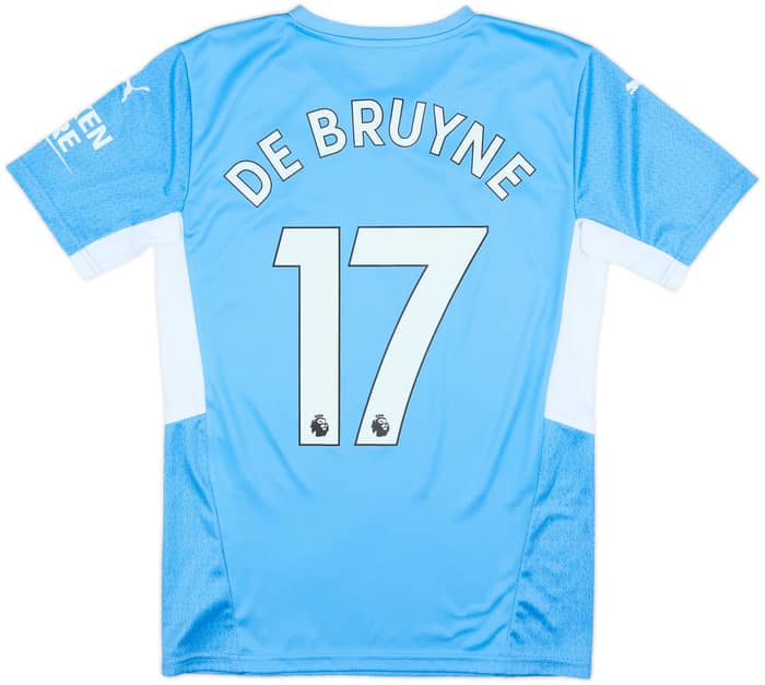 2021-22 Manchester City Home Shirt De Bruyne #17 - 10/10 - (S)