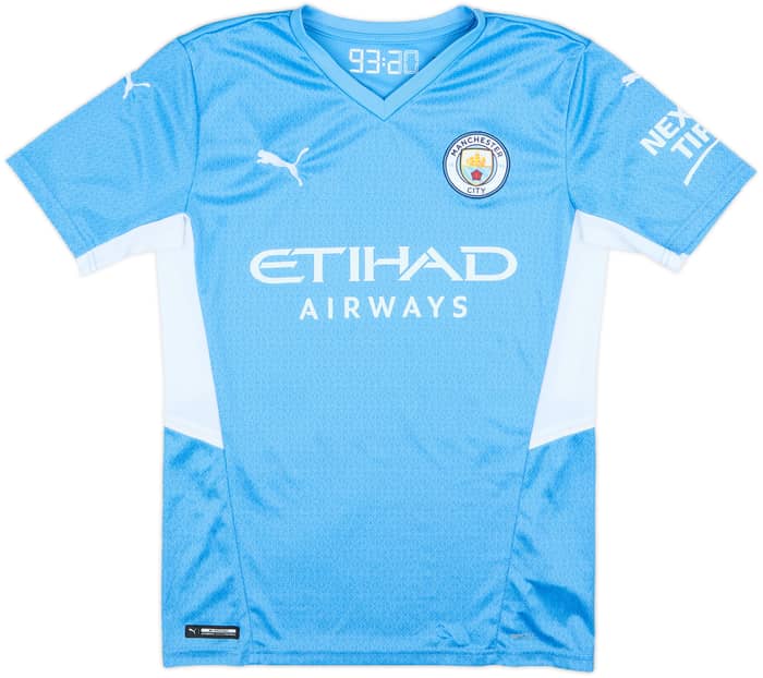2021-22 Manchester City Home Shirt De Bruyne #17 - 10/10 - (S)