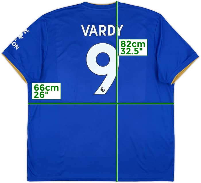 2018-19 Leicester Home Shirt Vardy #9 - 8/10 - (XXL)