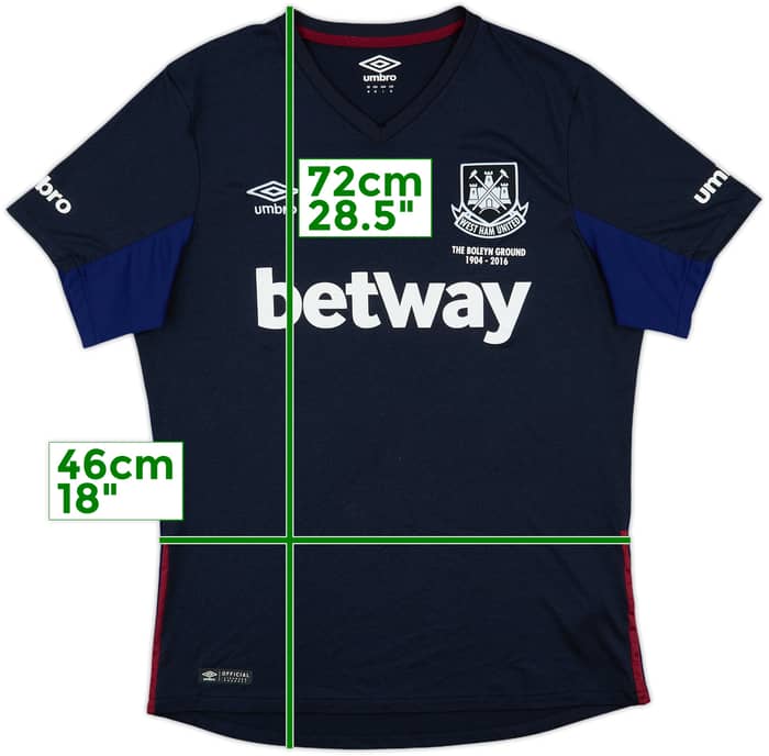 2015-16 West Ham 'Boleyn' Third Shirt - 8/10 - (M)