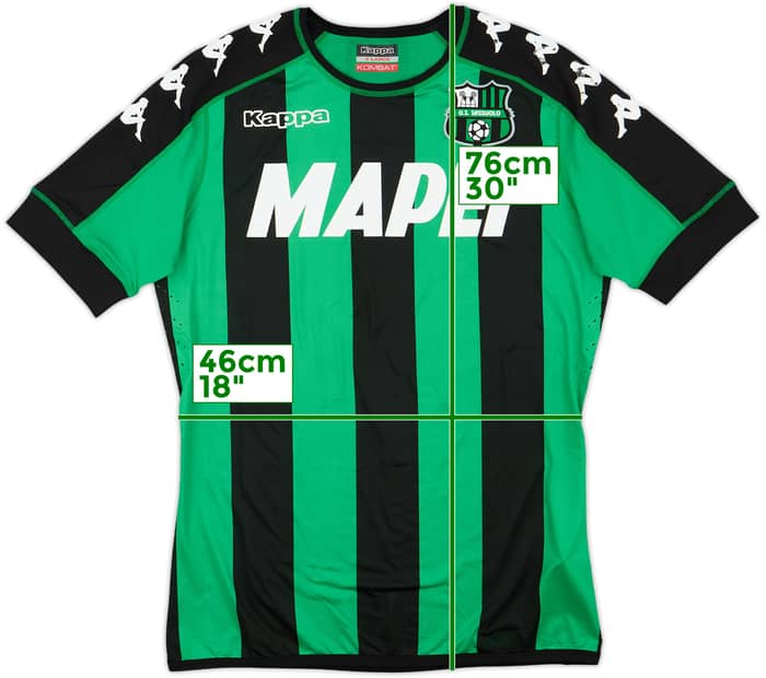 2017-18 Sassuolo Authentic Home Shirt - 7/10 - (XL)