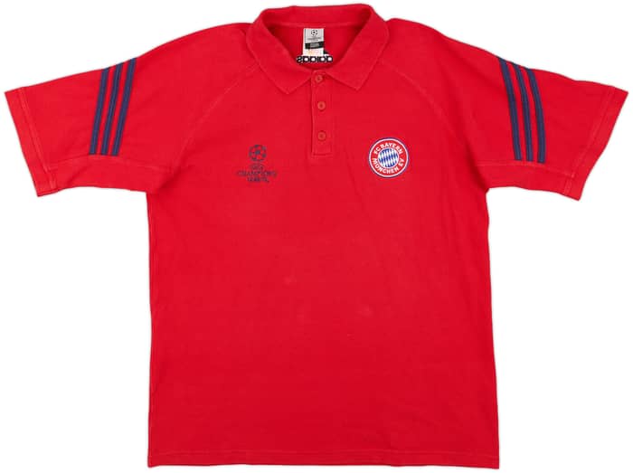 2001-02 Bayern Munich adidas CL Polo Shirt - 9/10 - (L)