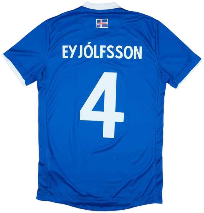 2016-18 Iceland Home Shirt Eyjolfsson #4 - 10/10 - (L)