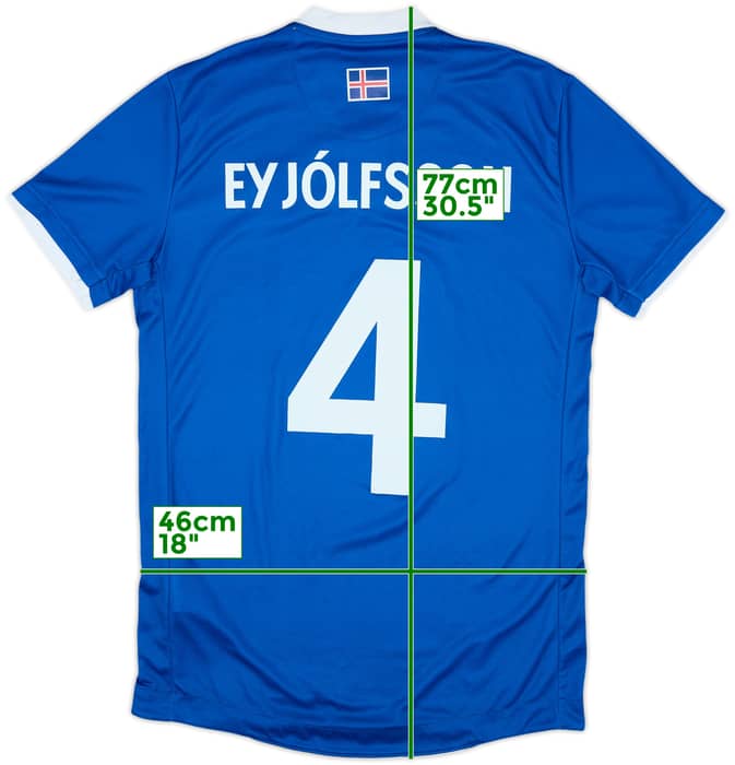 2016-18 Iceland Home Shirt Eyjolfsson #4 - 10/10 - (L)
