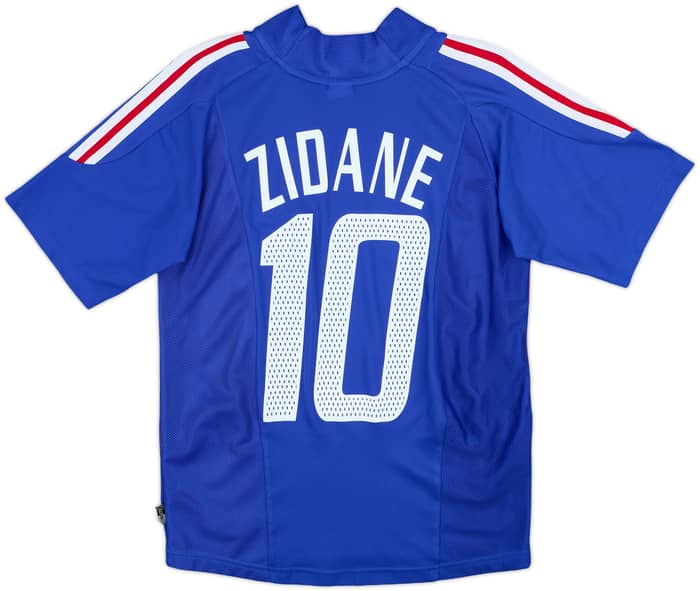 2002-04 France Home Shirt Zidane #10 - 9/10 - (Y)