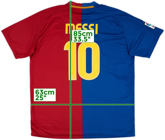 2008-09 Barcelona Home Shirt Messi #10 - 8/10 - (XXL)