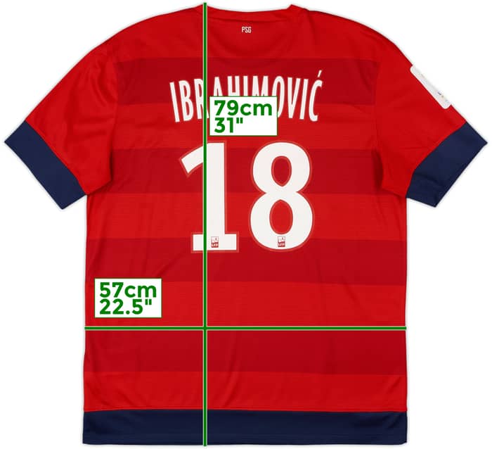 2012-13 Paris Saint-Germain Away Shirt Ibrahimovic #18 - 8/10 - (L)