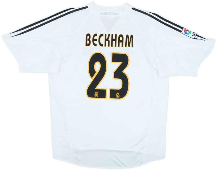2004-05 Real Madrid Home Shirt Beckham #23 - 8/10 - (L)