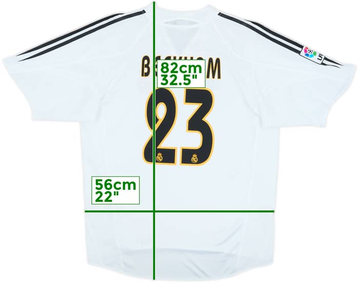 2004-05 Real Madrid Home Shirt Beckham #23 - 8/10 - (L)