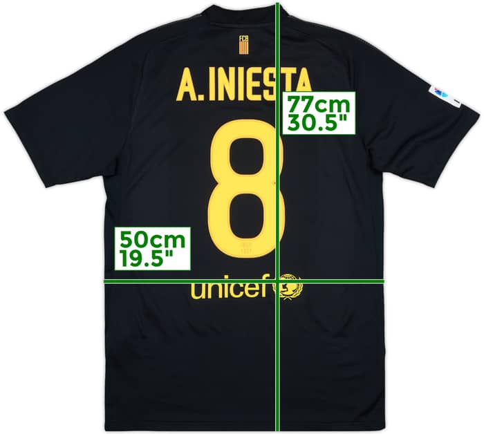 2011-12 Barcelona Away Shirt A.Iniesta #8 - 9/10 - (M)