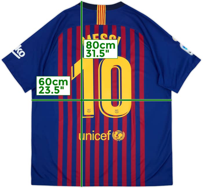 2018-19 Barcelona Home Shirt Messi #10 - 8/10 - (XL)