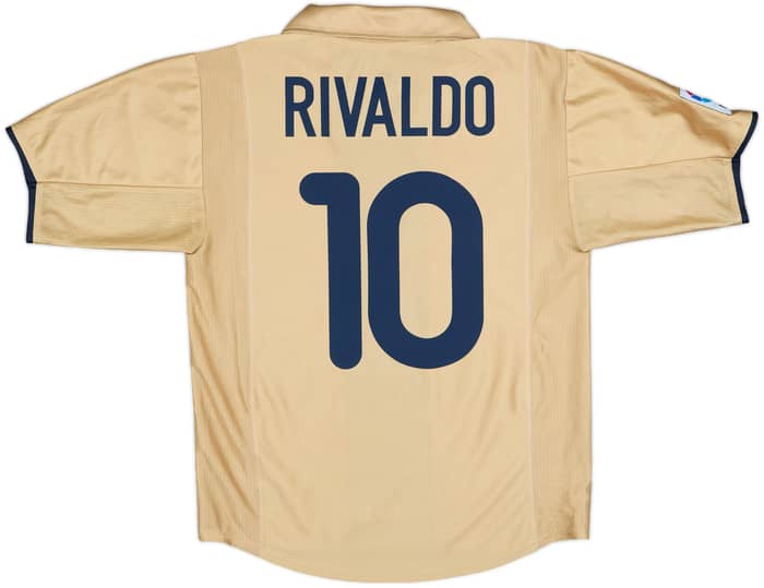 2001-03 Barcelona Away Shirt Rivaldo #10 - 9/10 - (S)